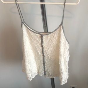 Daytrip lace tank top, crop top